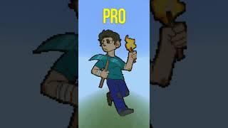 Steve NOOB vs PRO vs HACKER vs GOD Minecraft Pixel Art 