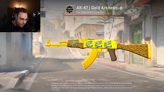 CS2 AK 47 GOLD ARABESQUE looks Insane