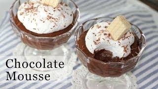 How to Make Chocolate Mousse | 3-Ingredient Eggless Recipe  초콜릿 무스 만들기 - 오븐 디저트 초코무스 - 한글자막