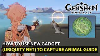 Genshin Impact - How To Use (Ubiquity Net) Gadget To Capture Animal Guide