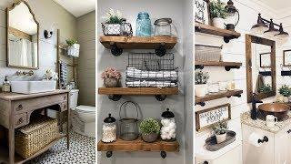 DIY Rustic Farmhouse style bathroom decor Ideas | Home decor & Interior design| Flamingo Mango