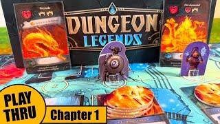 Solo Play of DUNGEON LEGENDS Board Game - Chapter 1