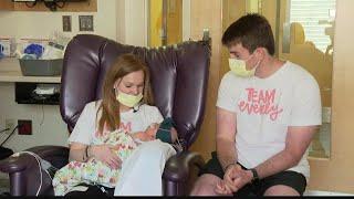 Parents celebrate baby's 100 days in NICU