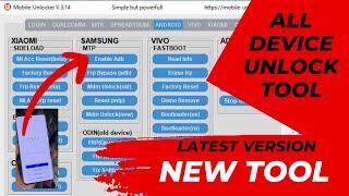 Mobile Unlock Tool V3.14 | samsung Frp Unlock | All Android Frp & MDM KG Lock remove Tool 2024