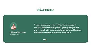 Slick Slider with two Slider with HTML CSS and Bootstrap | Slick Slider HTML CSS @raselcoder