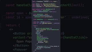 Easy Material UI Popover & Dialog Popup State Handling and Creation ‍ #mui #react #webdevelopment