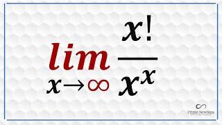 Limit of x! over  x^x as x goes to infinity