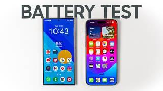 Samsung S24 Ultra vs. iPhone 15 Pro Max: Long Term Battery Drain Test