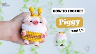 #512 | Amigurumi Pig In Bee Outfit (1/3) | Crochet Animals Amigurumi | Free Pattern | Amiguworld