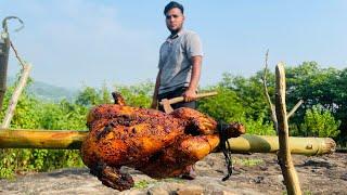 "Smoke, Fire & Flavor: Tribal Chicken Chargha"/ पहाड़ी मुर्ग देसी मसाला