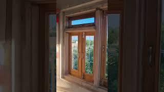 window design layout ||woodworking || wood window design  #shorts