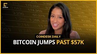 Bitcoin Price Crossed $57K; Is Stablecoin USDC Making a Comeback? | CoinDesk Daily