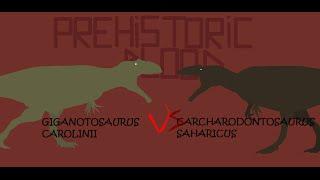 Prehistoric Blood SEASON 1#5: Giganotosaurus carolinii VS Carcharodontosaurus saharicus