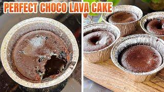 Perfect Choco Lava Cake | How to make Dominos Style Choco Lava Cake No Oven No Eggs And Maida