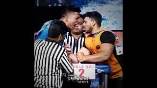 Sachin Goyal Destroyed By Mizoram Moster Denic  || #armwrestling