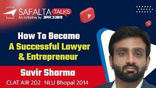 Safalta Talks-: CLAT 2021 Preparation Tips & Strategy With Suvir Sharma (CLAT AIR 202)