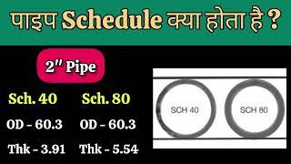 Pipe Schedule क्या होता है ?