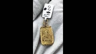 22k 22ct Solid Gold Sikh Sikhi Religious Guru Nanak ji Pendant P1100 ns