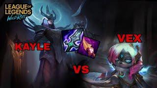 KAYLE ESTÁ DANDO MUITO DANO COM ESSA BUILD HÍBRIDA! KAYLE MID VS VEX - LEAGUE OF LEGENDS - WILD RIFT