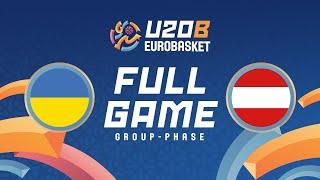 Group Phase | Ukraine v Austria | Full Basketball Game | FIBA U20 Women's EuroBasket 2024 Division B