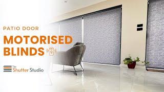 UK motorised blinds for sliding glass doors - Alexa & Remote Operated