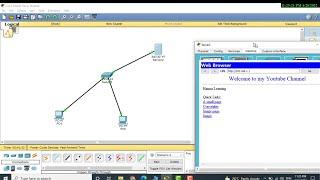 Configure http server in cisco packet tracer