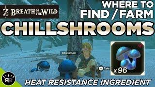 Zelda: Breath of the Wild - Where to Find/Farm Chillshroom (Heat Resistance Ingredient)