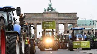 Bauernprotest mit 5.000 Traktoren in Berlin