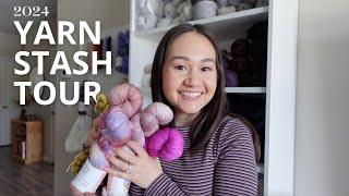 what's in my stash? looking at all of my yarn and discussing project plans!