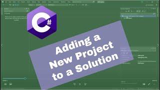 Adding a Project to a Solution in Visual Studio