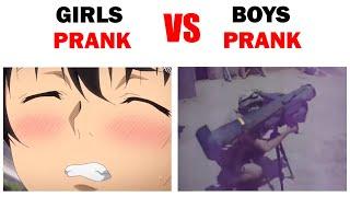 Girls Prank vs Boys Prank 3 ( Happy April Fool's Day :D ) #memes #boysvsgirlsmemes