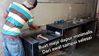 Simak cara bikin meja dapur minimalis dari awal sampai selesai !