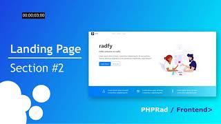 Landing Page #2 PHPRad Frontend