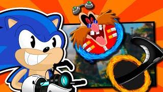 Sonic, but he has a Portal Gun?! - Funny Sonic 2 Rom Hack