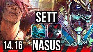 SETT vs NASUS (TOP) | Legendary, 15/3/6, 600+ games | EUW Master | 14.16