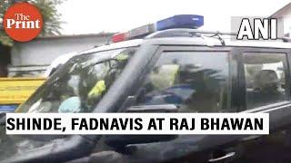 Eknath Shinde, BJP leader Devendra Fadnavis leave for Raj Bhawan