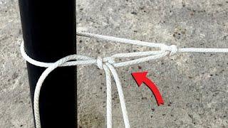 4 in 1 useful tension knots. How to securely tighten the rope? Adjustable cargo with Aliexpress