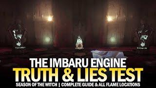 The Imbaru Engine - How to Complete The Truth & Lies Test Guide (& All Flame Locations) [Destiny 2]