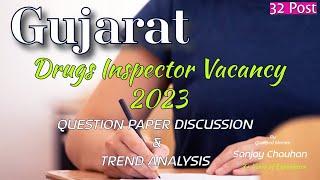 GUJARAT DRUG INSPECTOR QUESTION PAPER TREND ANALYSIS #gujarat #druginspector #previousyearquestions