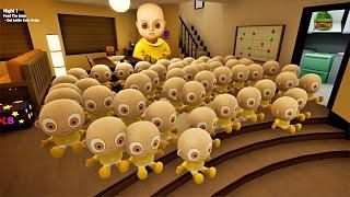 Playing Against 100 Plushie Baby | Gameplay Walkthrough The Baby In Yellow HD