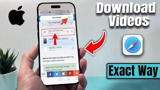 How to Download Videos From Safari Browser in iPhone - Full Guide