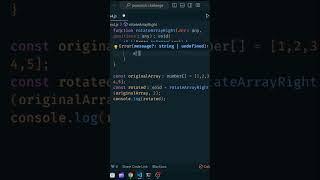 Javascript rotate array challenge #shorts #youtubeshorts #trending #javascript #codingchallenge