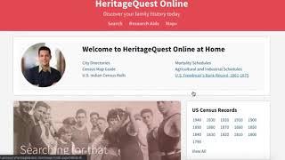 Virtual Reference Desk: Intro to Heritage Quest Online