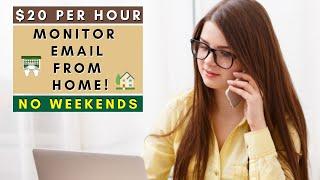 $20 PER HOUR! MONITOR EMAIL FROM HOME | REMOTE WORK FROM HOME JOBS 2025