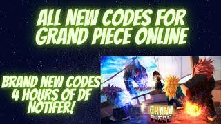 Grand Piece Online Codes | NEW CODE | Roblox