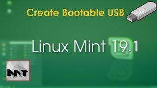 Linux Mint 19.1 How to Create Bootable USB