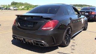 BRABUS 800 C63 S AMG 4.0L V8 - Start, LOUD Revs, Drag Racing!