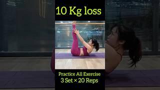 10 Kg loss Exercise #shorts #short #weightloss #bellyfatloss #weightlossjourney #ytshort