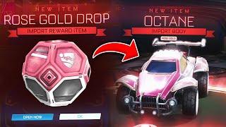 OPENING ROSE GOLD DROPS On Rocket League!