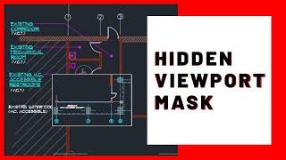 How to Mask Viewport in Autocad | Wipeout Viewport Background Autocad